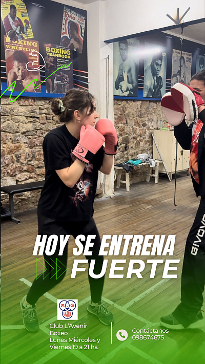 ENTRENAMIENTO DE BOXEO EN CLUB LAVENIR